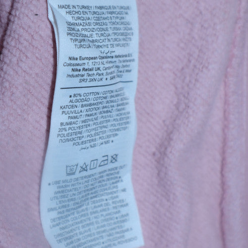 Nike Women’s Pink Colourblock Crew Neck Sweatshirt Size S Loose Fit