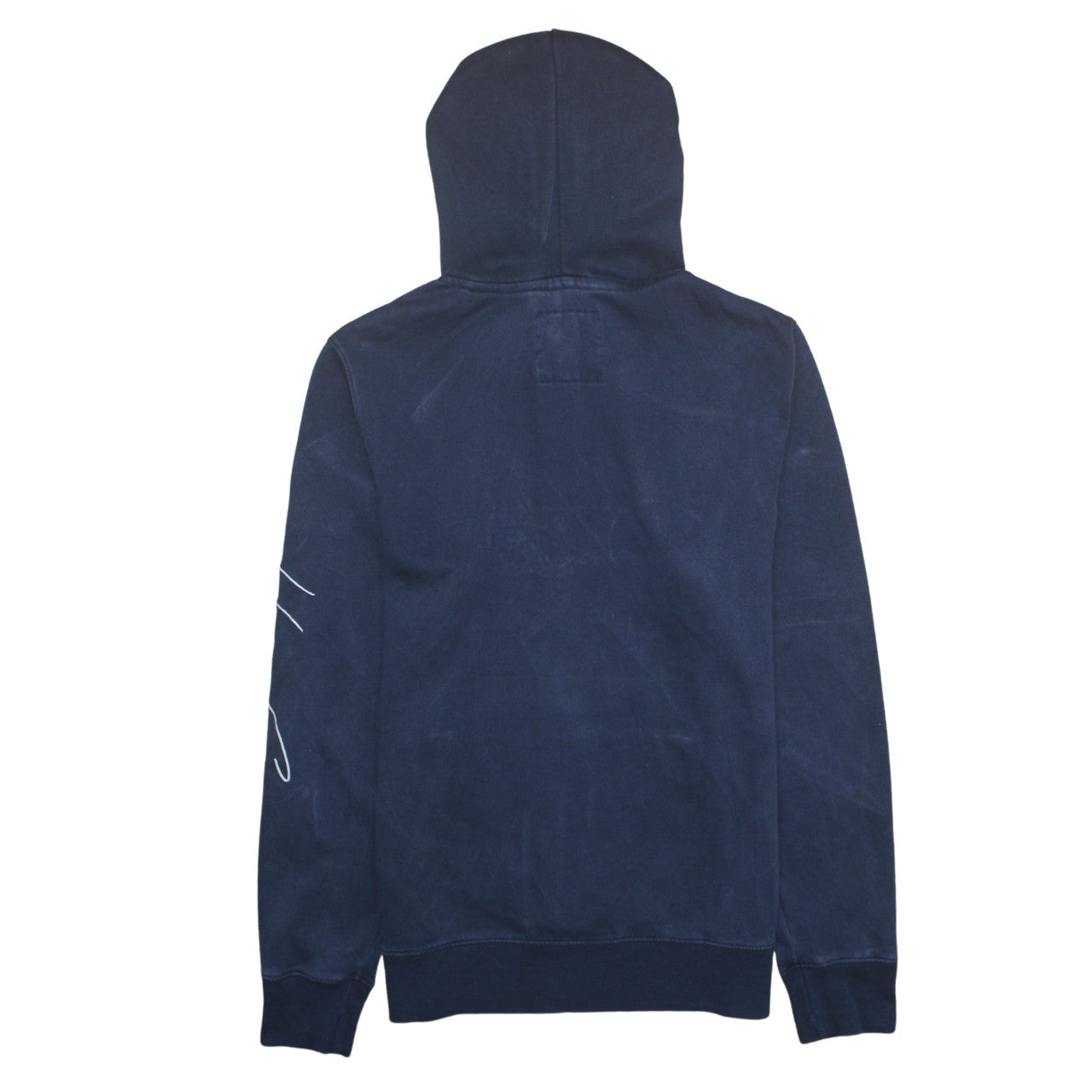 Hollister Men's Blue Pullover Hoodie M Logo Fleece Sweatshirt