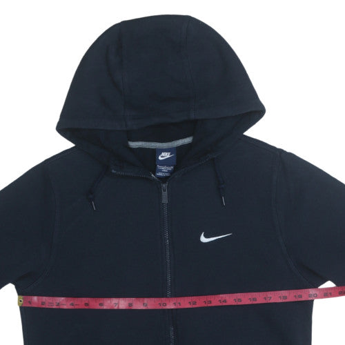 Nike Men's Black Full Zip Hoodie Size L Long Sleeve Fleece