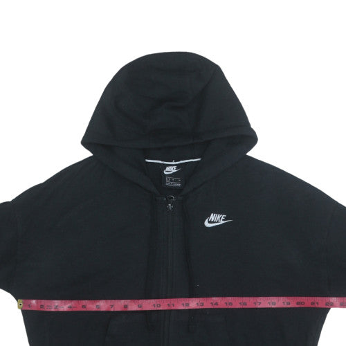 Nike Womens Black Full Zip Hoodie Size M Hooded Sweatshirt