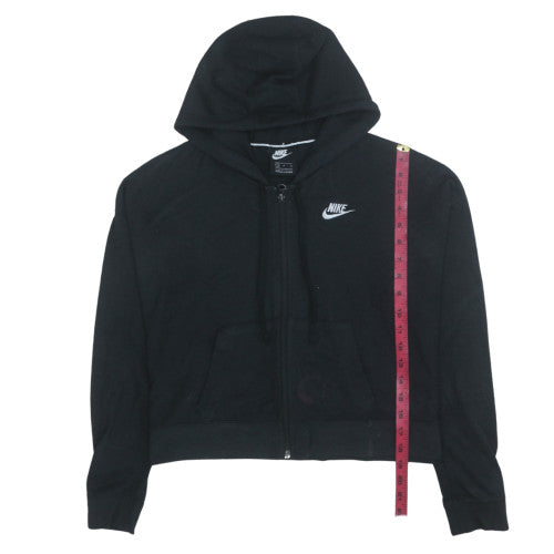 Nike Womens Black Full Zip Hoodie Size M Hooded Sweatshirt