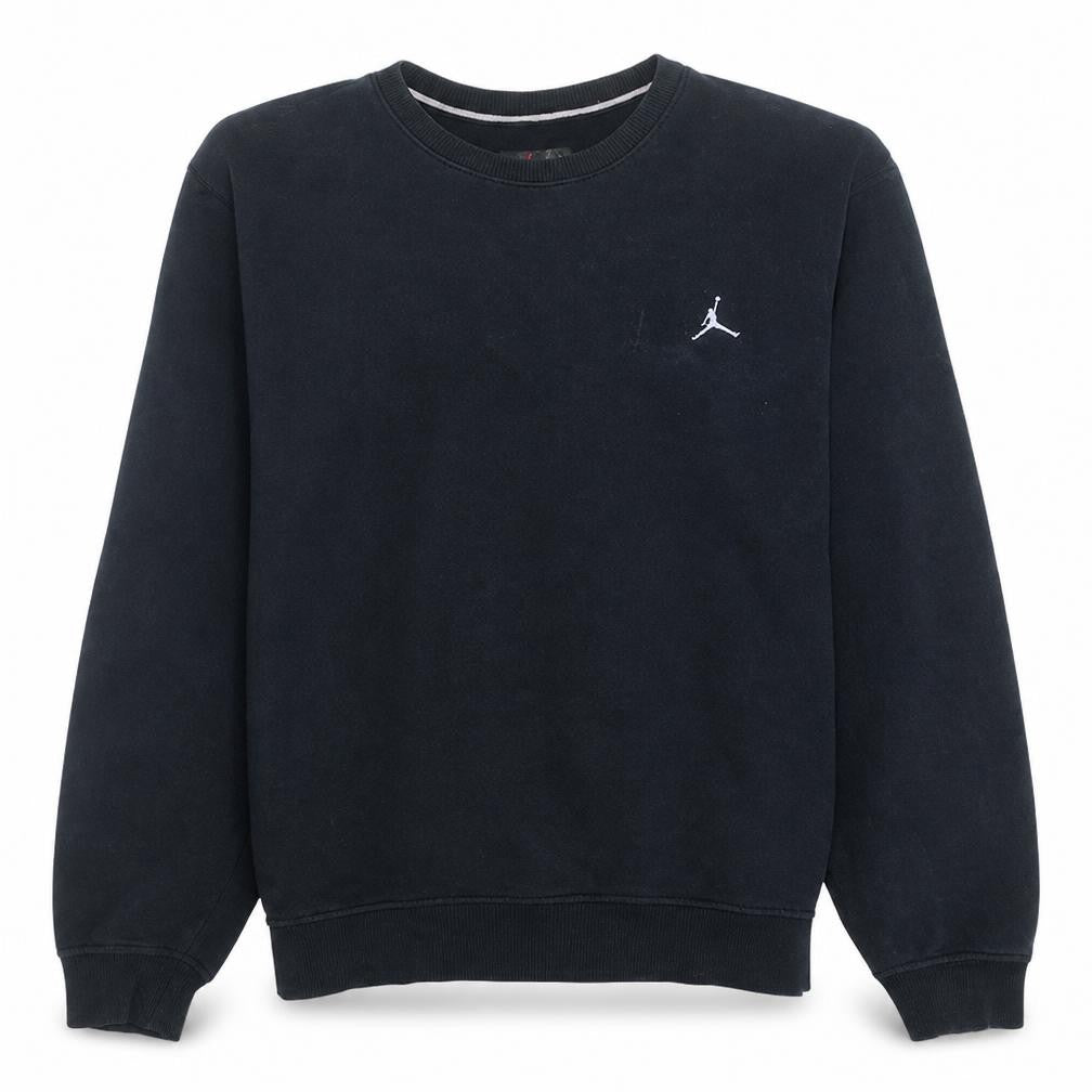 Jordan Men's Black Crew Neck Sweatshirt Size S Cotton Blend