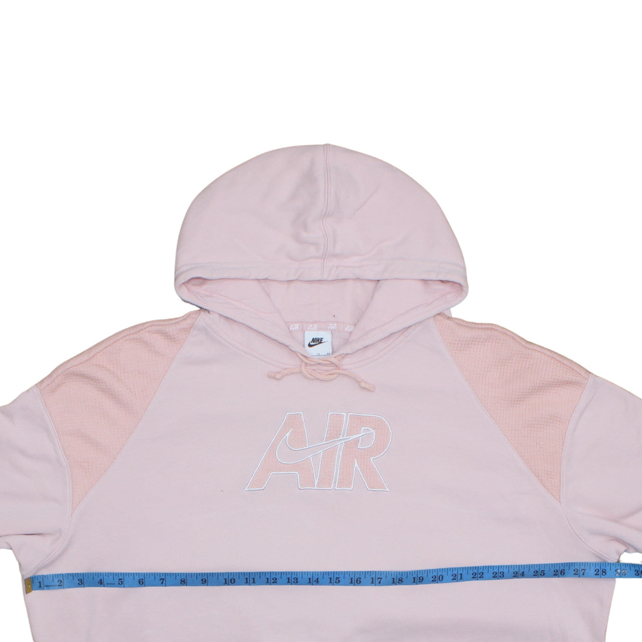 Nike Womens Pink Pullover Hoodie XL Cotton Blend Air Logo Sweatshirt