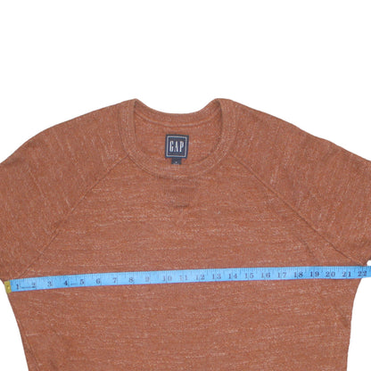 Gap Men's Brown Cotton Crew Neck Pullover Jumper Size M