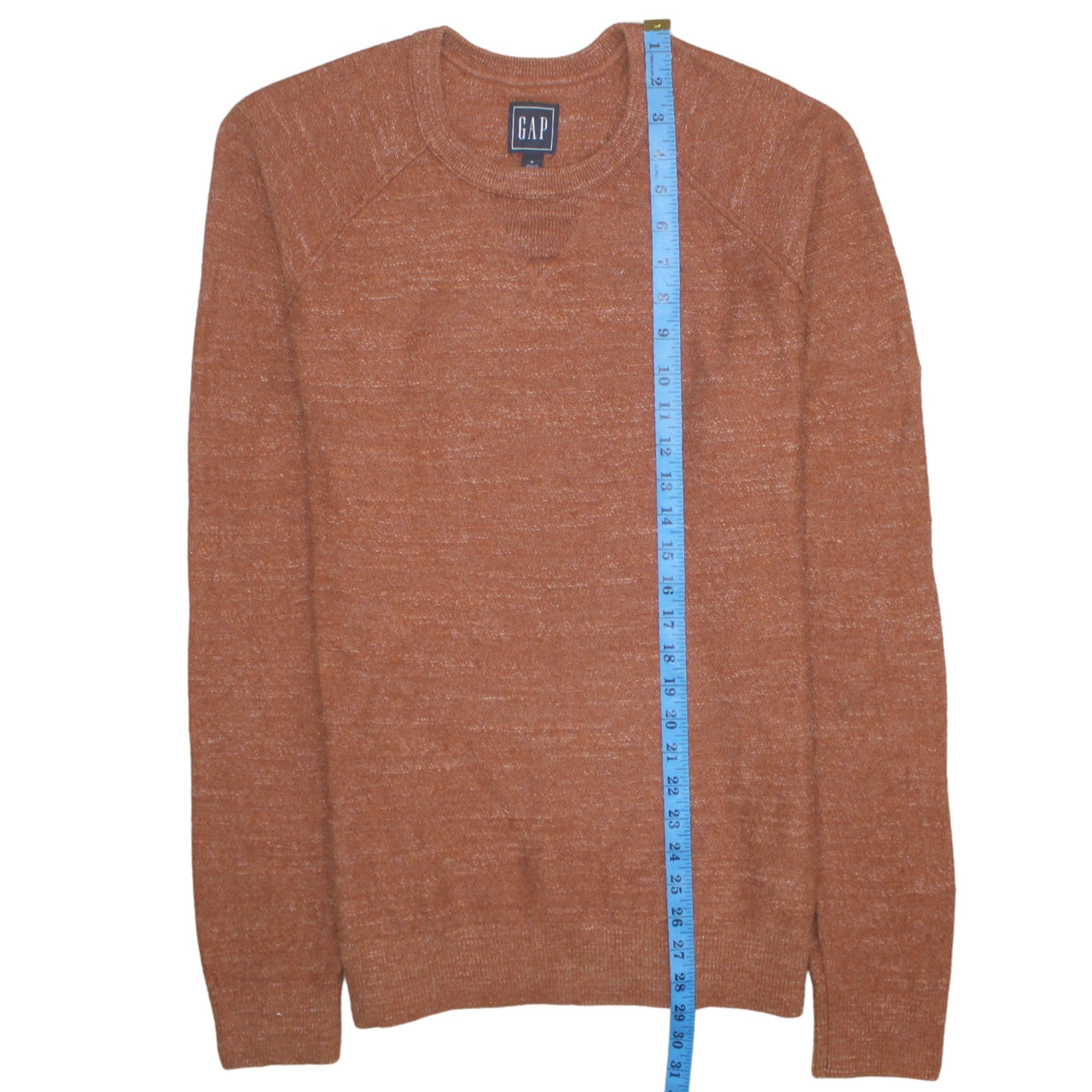 GAP Men's Brown Cotton Crew Neck Pullover Jumper Size M