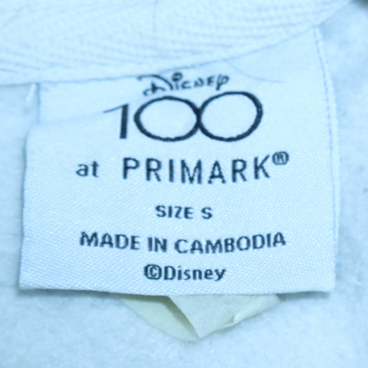 Primark Disney 100 White Pullover Hoodie Women S Graphic Print