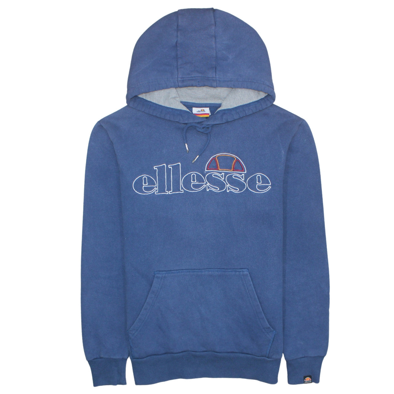 Ellesse Men's Blue Pullover Hoodie M Embroidered Logo Sports Style