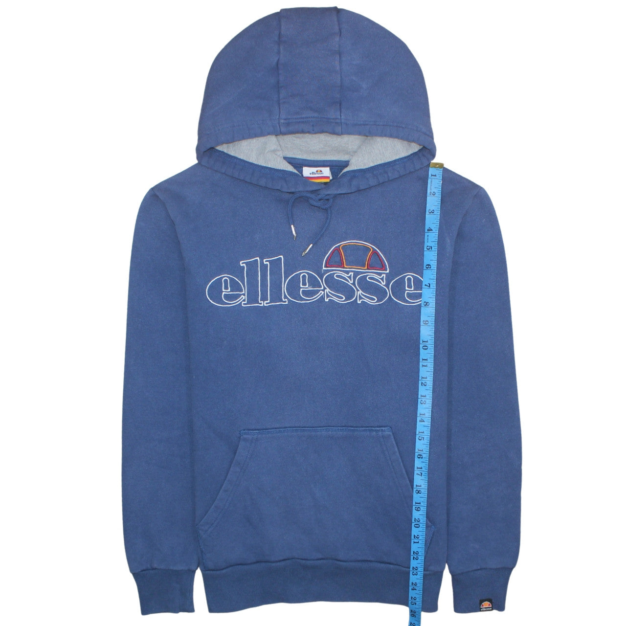 Ellesse Men's Blue Pullover Hoodie M Embroidered Logo Sports Style
