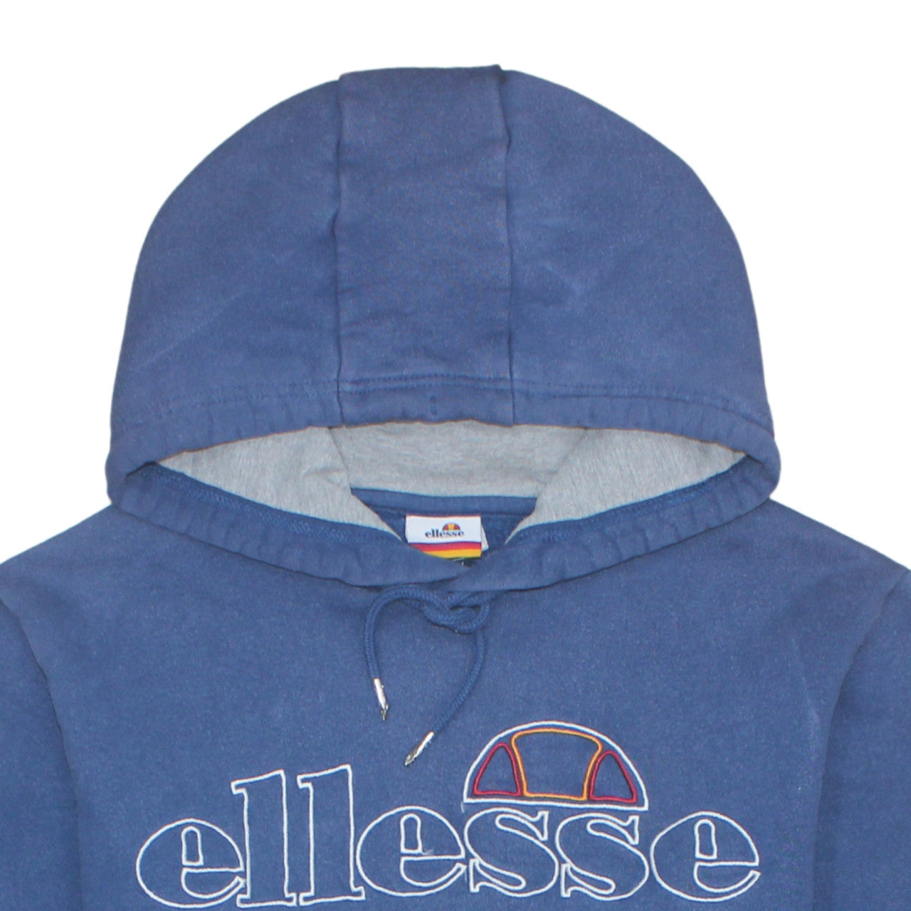 Ellesse Men's Blue Pullover Hoodie M Embroidered Logo Sports Style