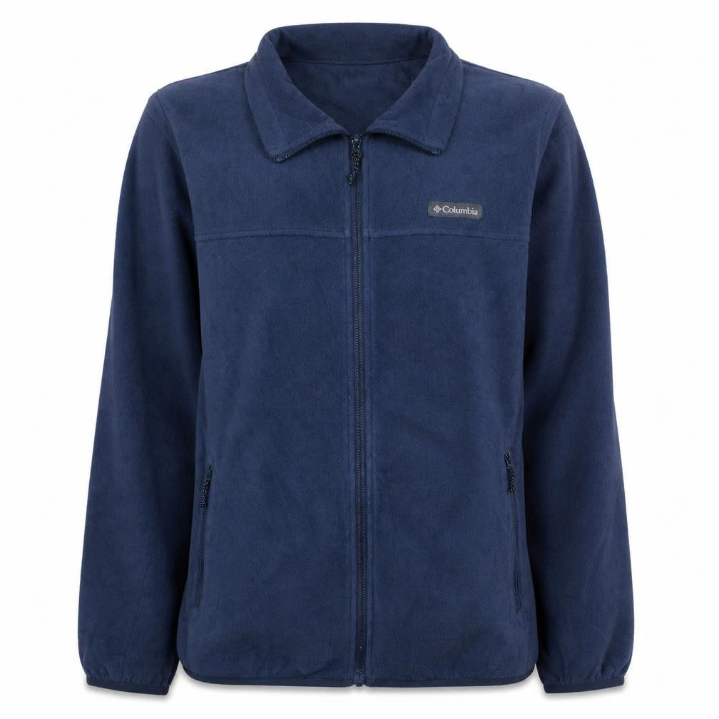 Columbia Womens Blue Fleece Full Zip Jacket Size L Outdoor Wear