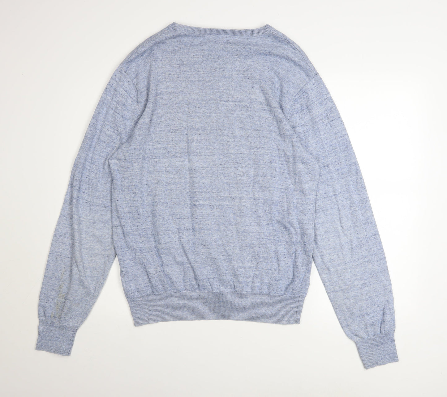 Marks and Spencer North Coast Men’s Blue Cotton Crew Neck Jumper L