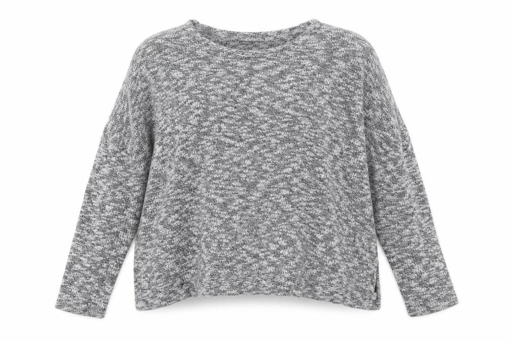 Swell Women Grey Cotton Relaxed Fit Knit Pullover Jumper Size 14