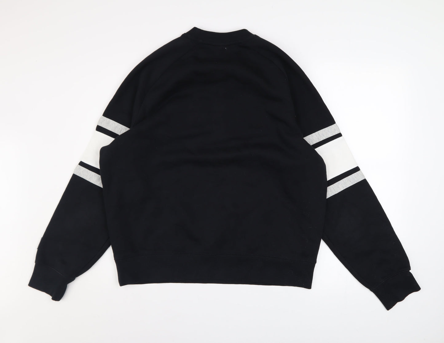 Nike Men’s Black Medium Pullover Sweatshirt Crew Neck Graphic Print