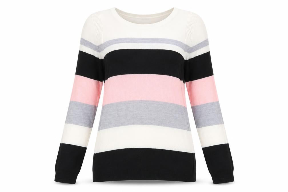 Marks & Spencer Women’s Multicoloured Striped Jumper Size 10