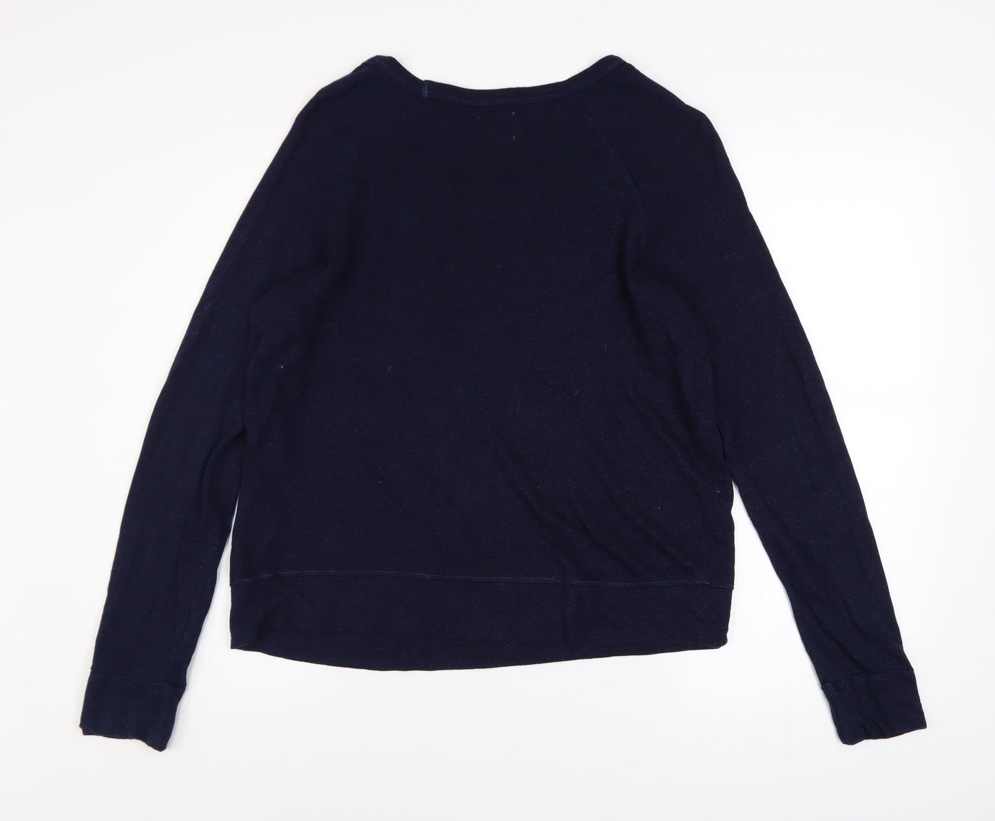 Sundry Women's Navy Sail Away Pullover Sweatshirt Size 10 Cotton Blend