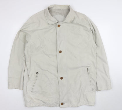 Schnittger Womens Beige Woven Single-Breasted Jacket Size 2XL
