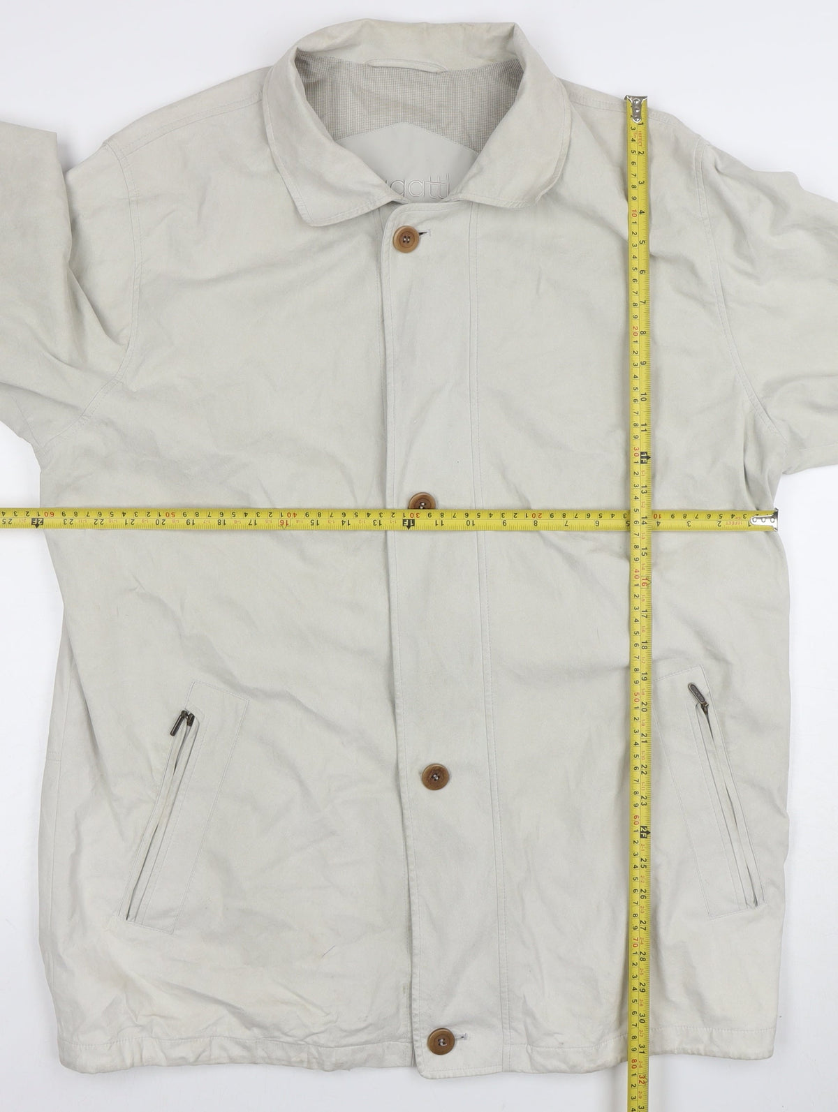 Schnittger Beige Woven Single-Breasted Jacket Size 2XL Unisex