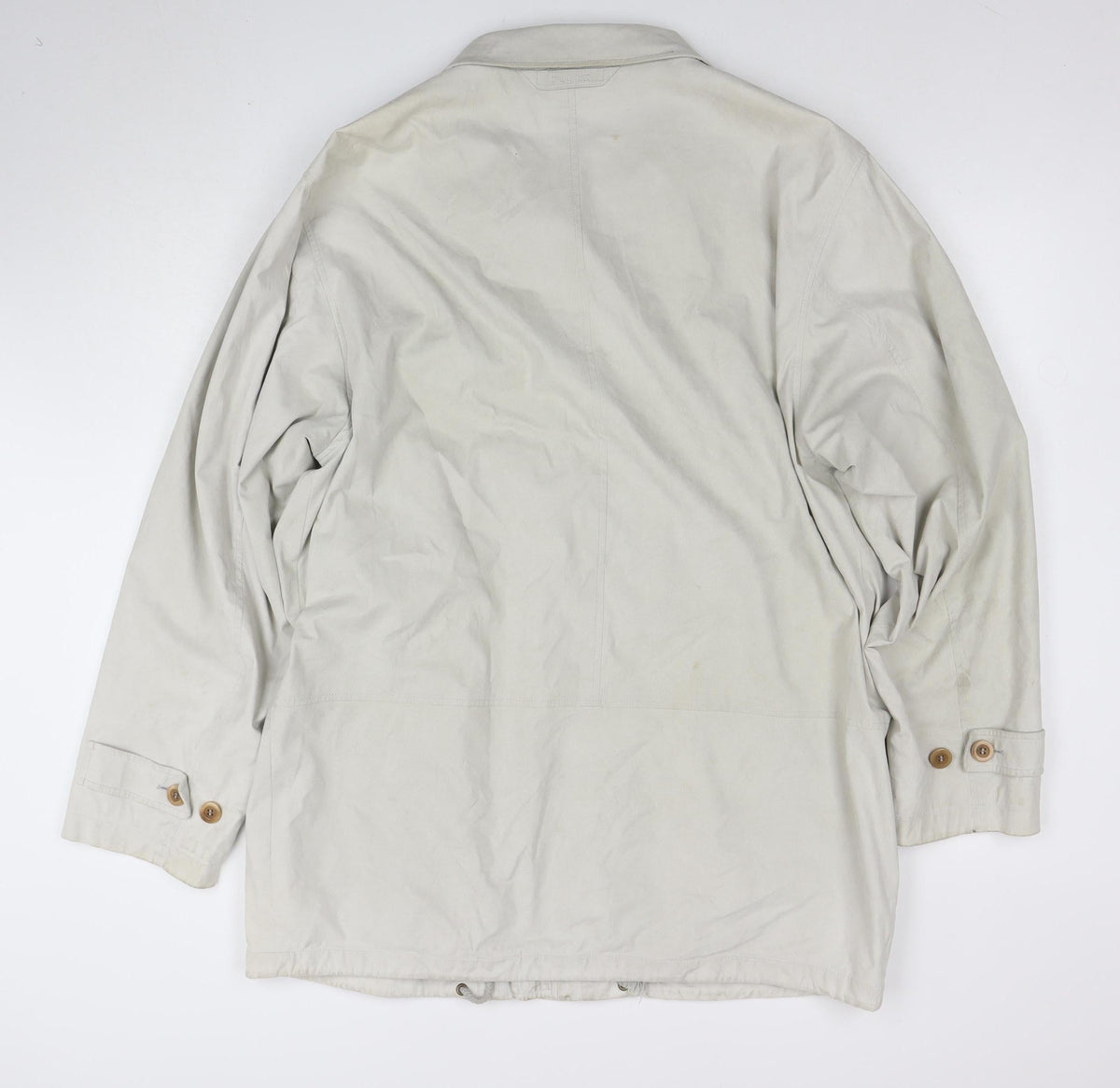 Schnittger Beige Woven Single-Breasted Jacket Size 2XL Unisex
