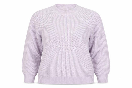 George Women’s Purple Chunky Knit Crew Neck Pullover Jumper Size M