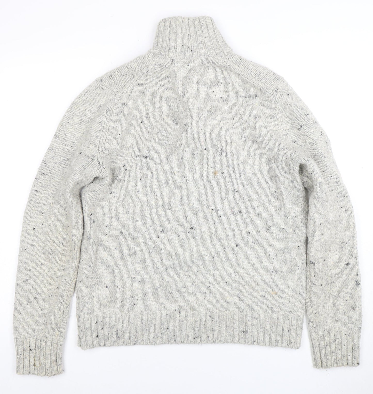 Banana Republic Men's Grey Wool Alpaca High Neck Pullover Jumper M