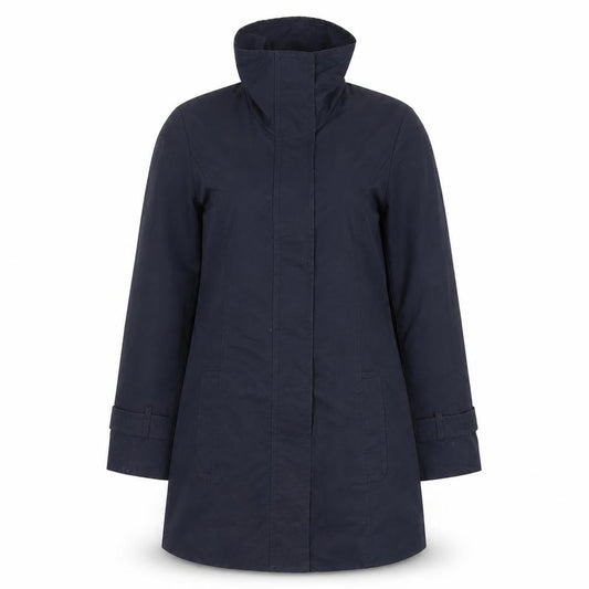 Precis Petite Womens Blue Mid-Length Trench Coat Size 6