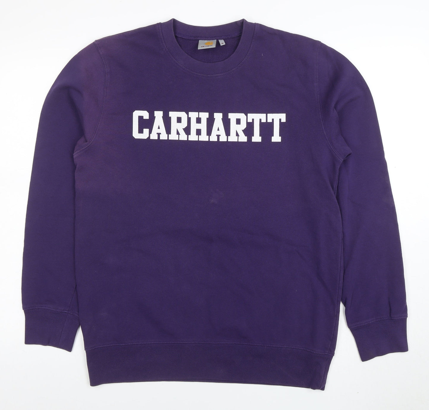 Carhartt Men's Purple Cotton Logo Pullover Sweatshirt M
