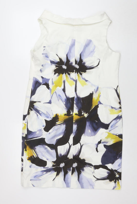 Minuet Petite Women's Multicoloured Floral Sheath Dress Size 18