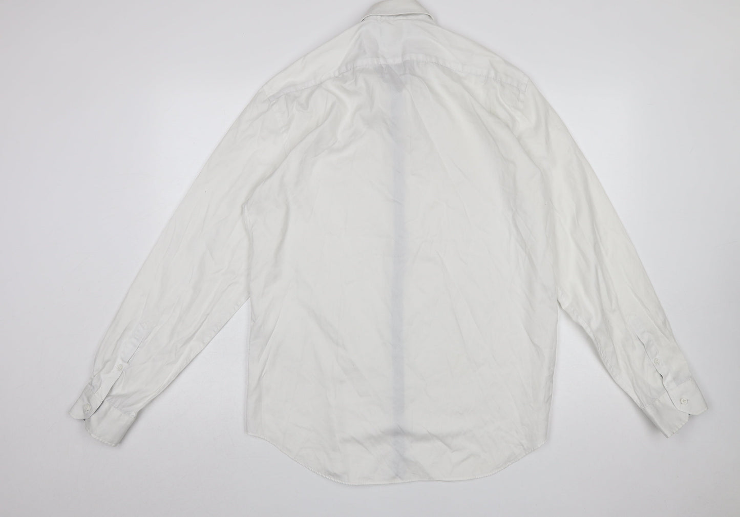 Marks and Spencer Autograph Men's White Tailored Fit Cotton Shirt 16.5in 42
