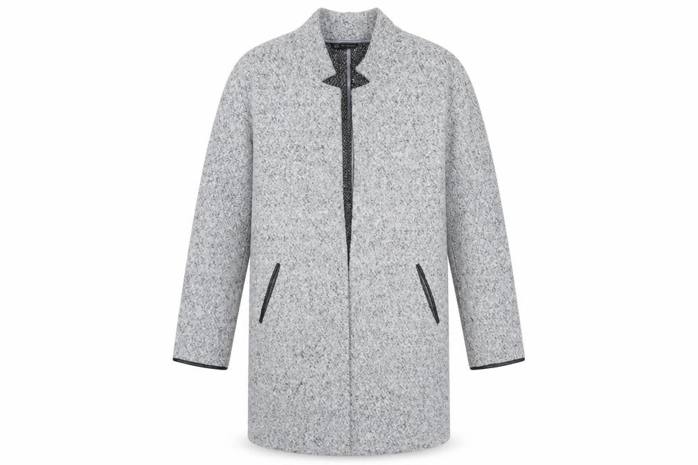 Marks & Spencer Women Grey Marl Long Sleeve Open Cardigan UK 10