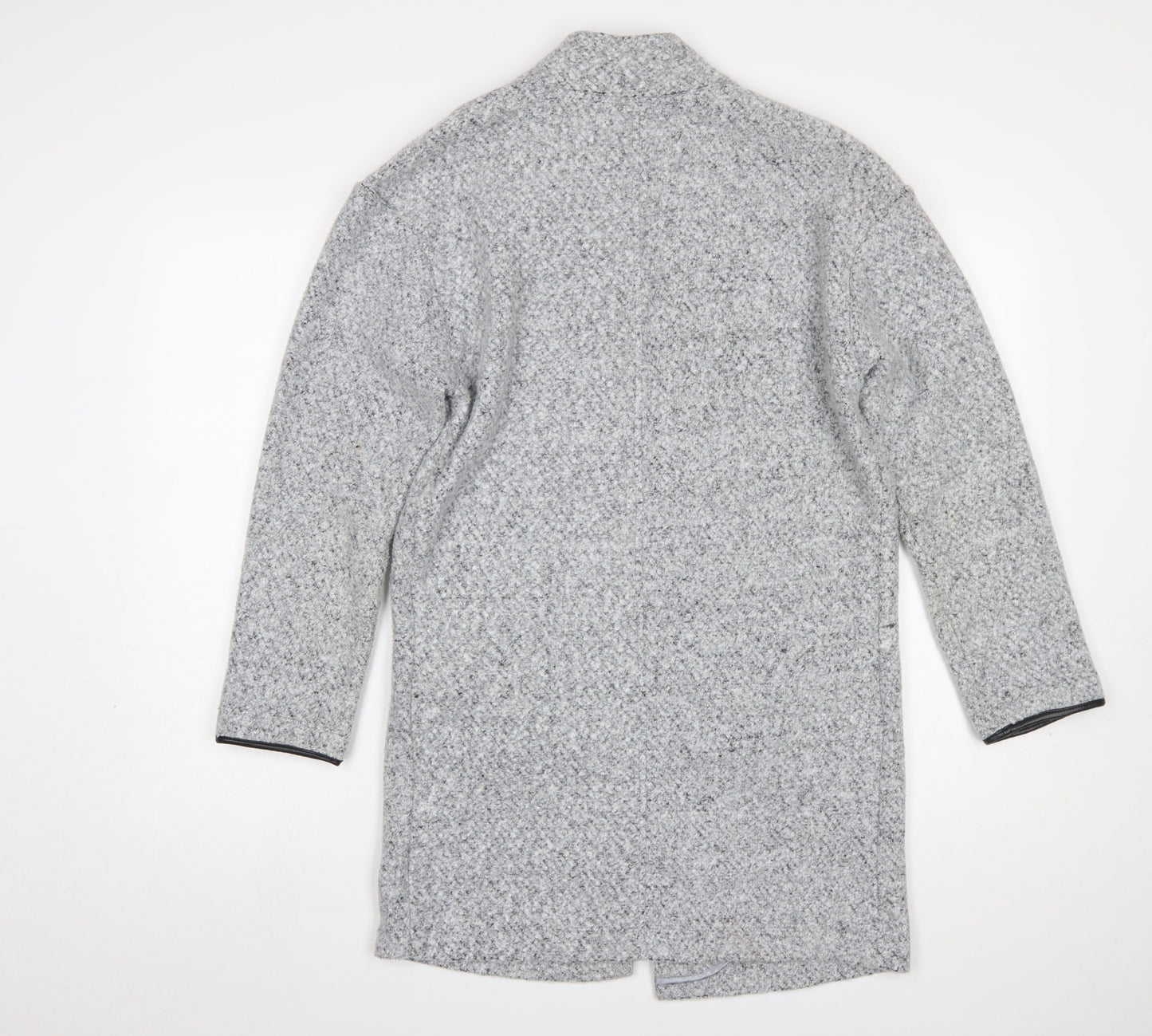 Marks and Spencer Women Grey Marl Long Sleeve Open Cardigan UK 10