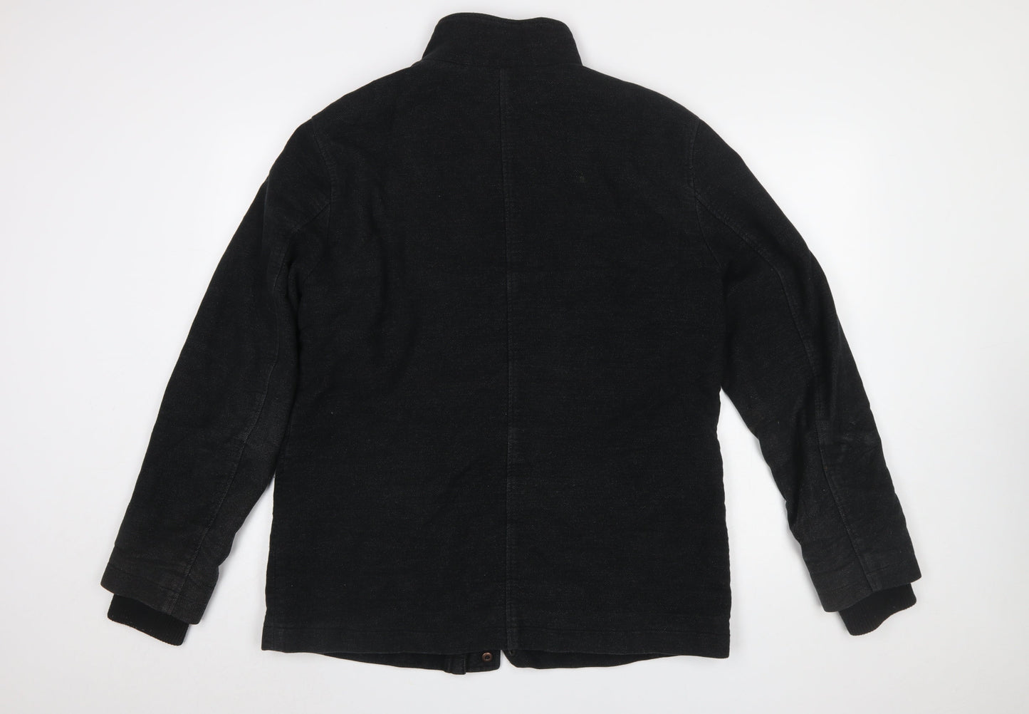 Marks and Spencer Men's Black L Military Jacket Cotton Blend
