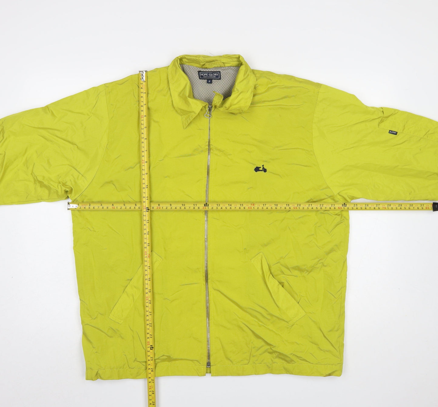 Hope & Glory Men's Green Nylon Windbreaker Jacket Size M