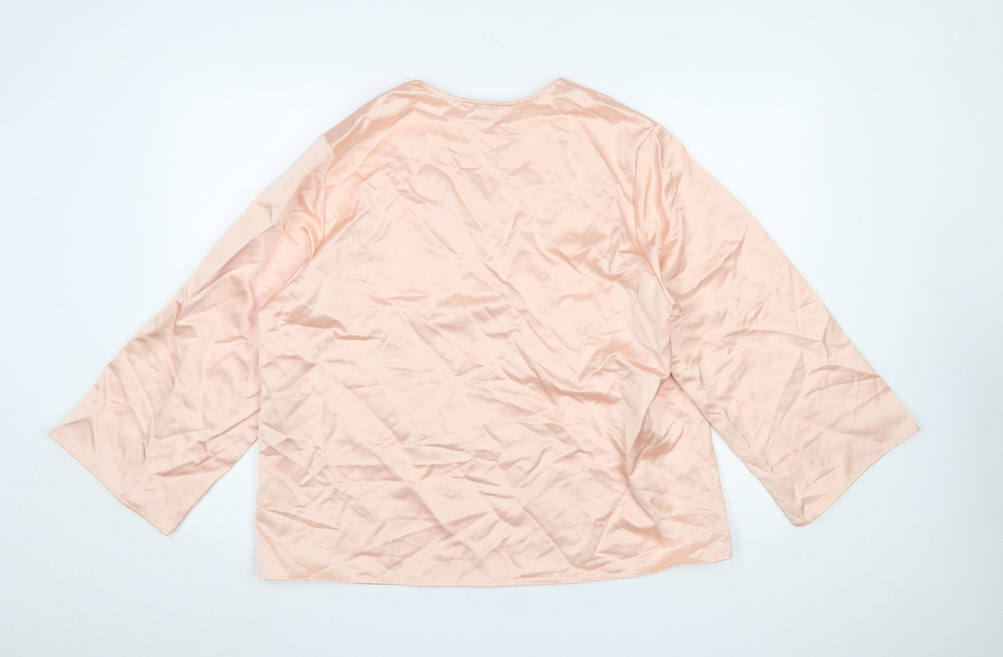 Marks and Spencer Autograph Women Pink Lyocell Blend Tunic Blouse Size 10