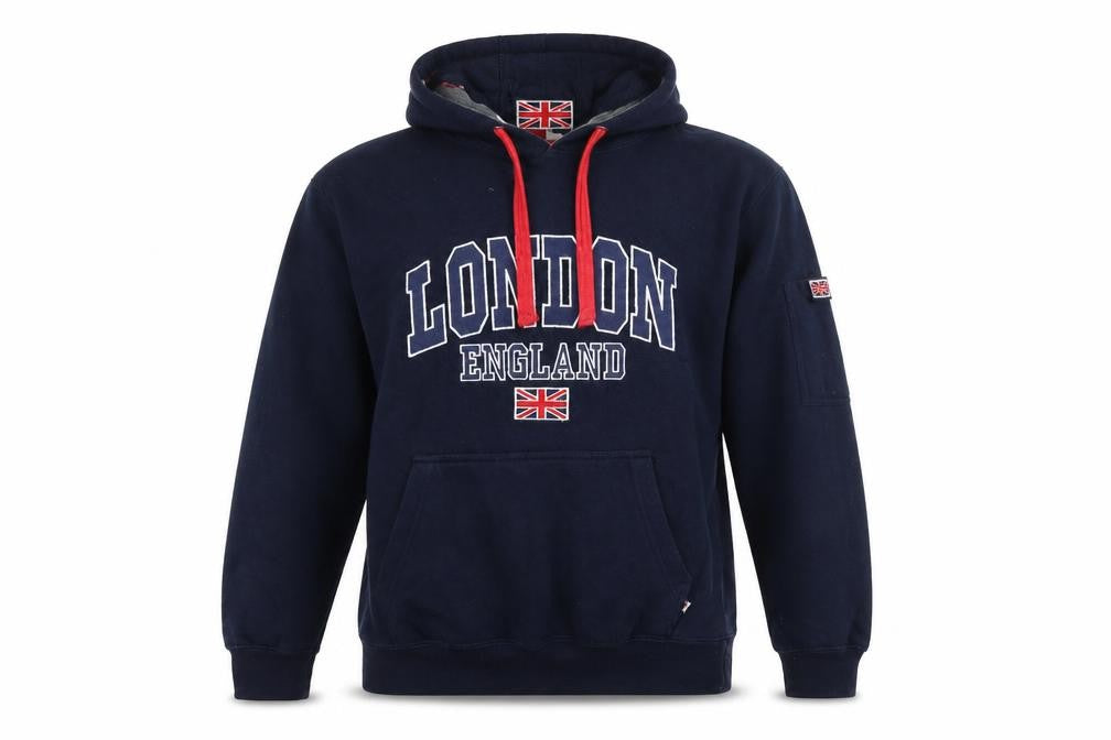 S.O.L.L. Womens Navy London England Hoodie XS Pullover Fleece