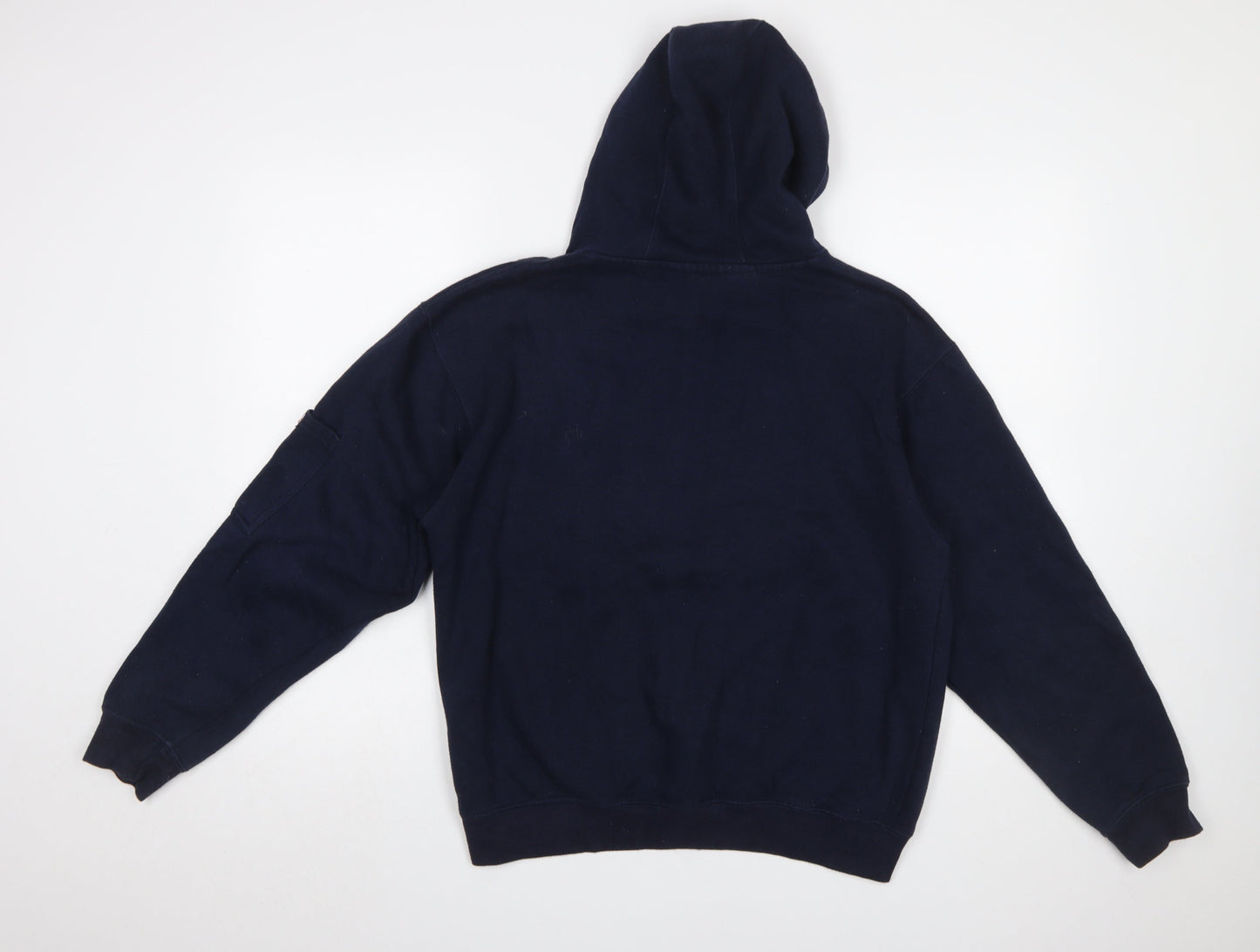 S.O.L.L. Womens Navy London England Hoodie XS Pullover Fleece