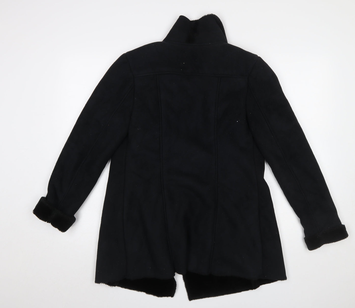 New Look Women’s Black Faux Fur Lined Biker Jacket UK 10