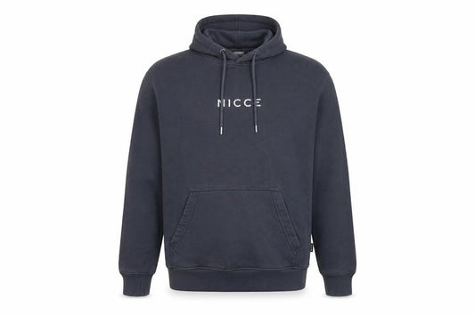 NICCE Men's Black Pullover Hoodie L Logo Fleece Sweatshirt