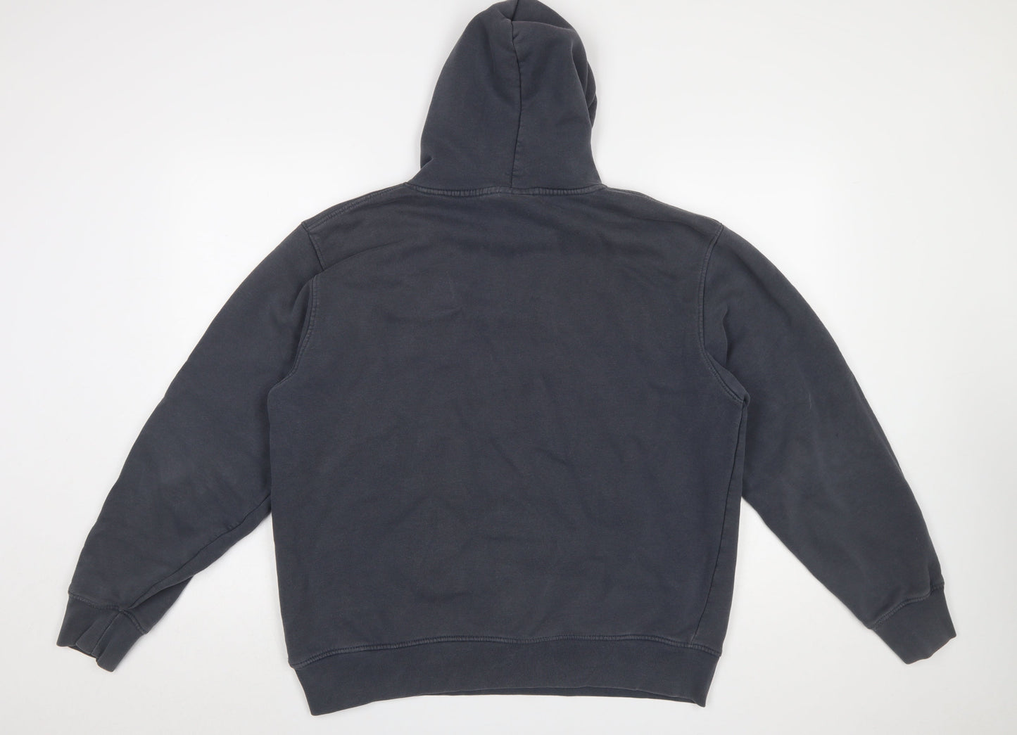 Nicce Men's Black Pullover Hoodie L Logo Fleece Sweatshirt