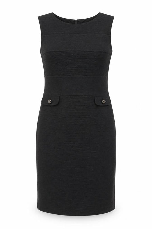 Marks & Spencer Womens Grey Sheath Knee Length Dress Size 14