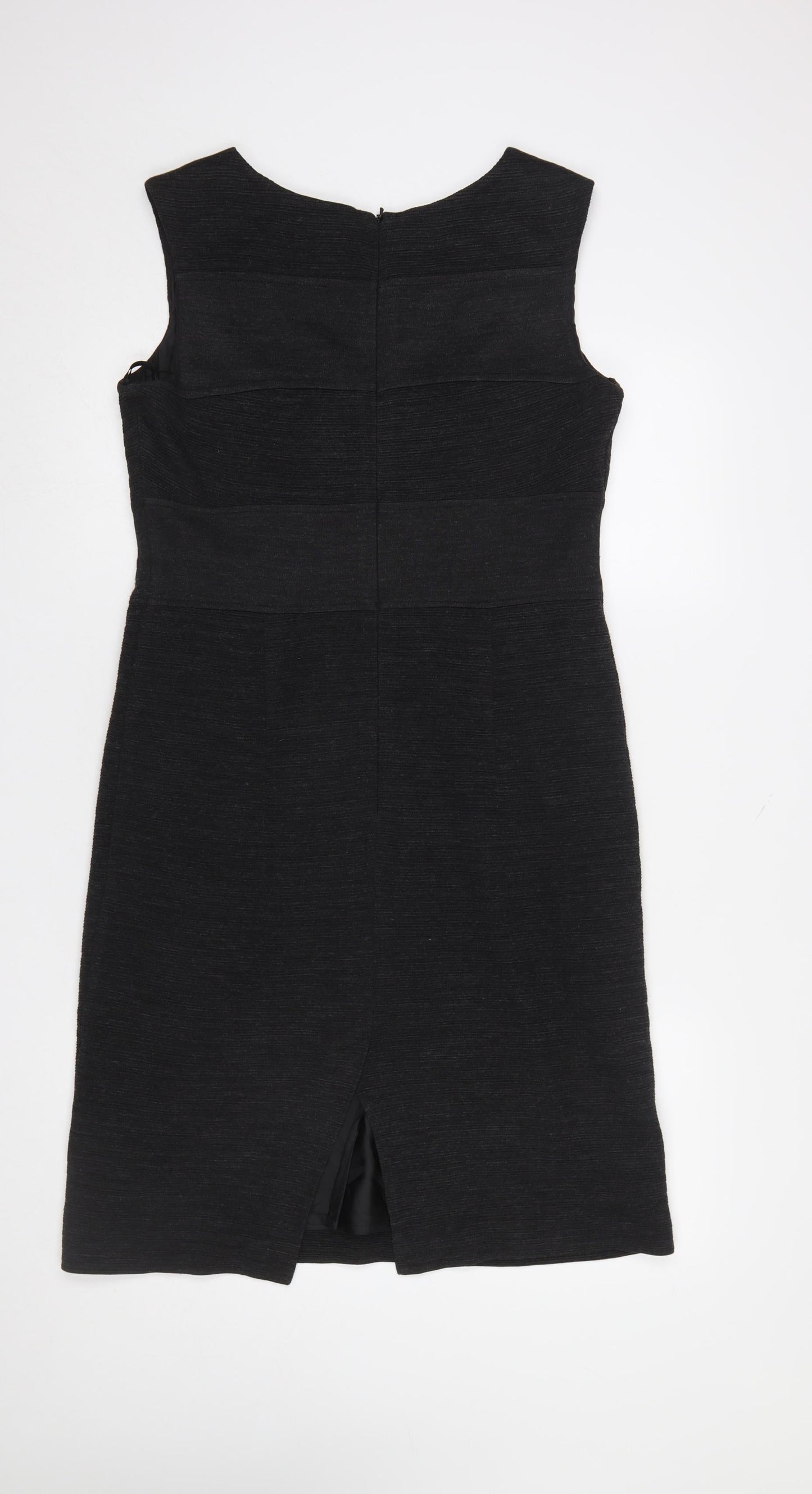 Marks and Spencer Womens Grey Sheath Knee Length Dress Size 14