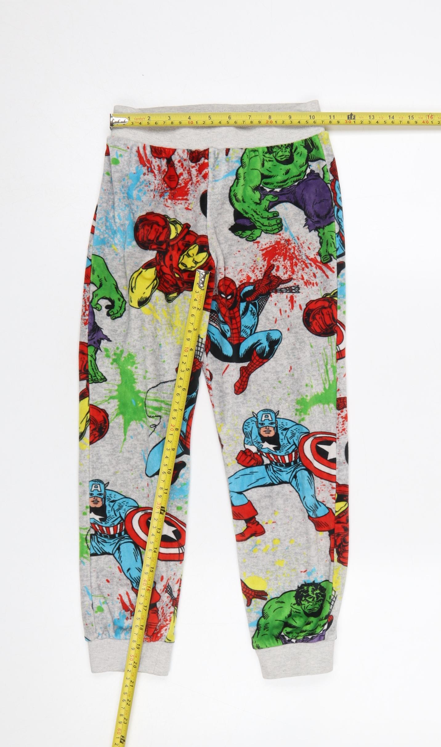 Marvel Boys Multicoloured Superhero Pyjama Pants 8-9 Years