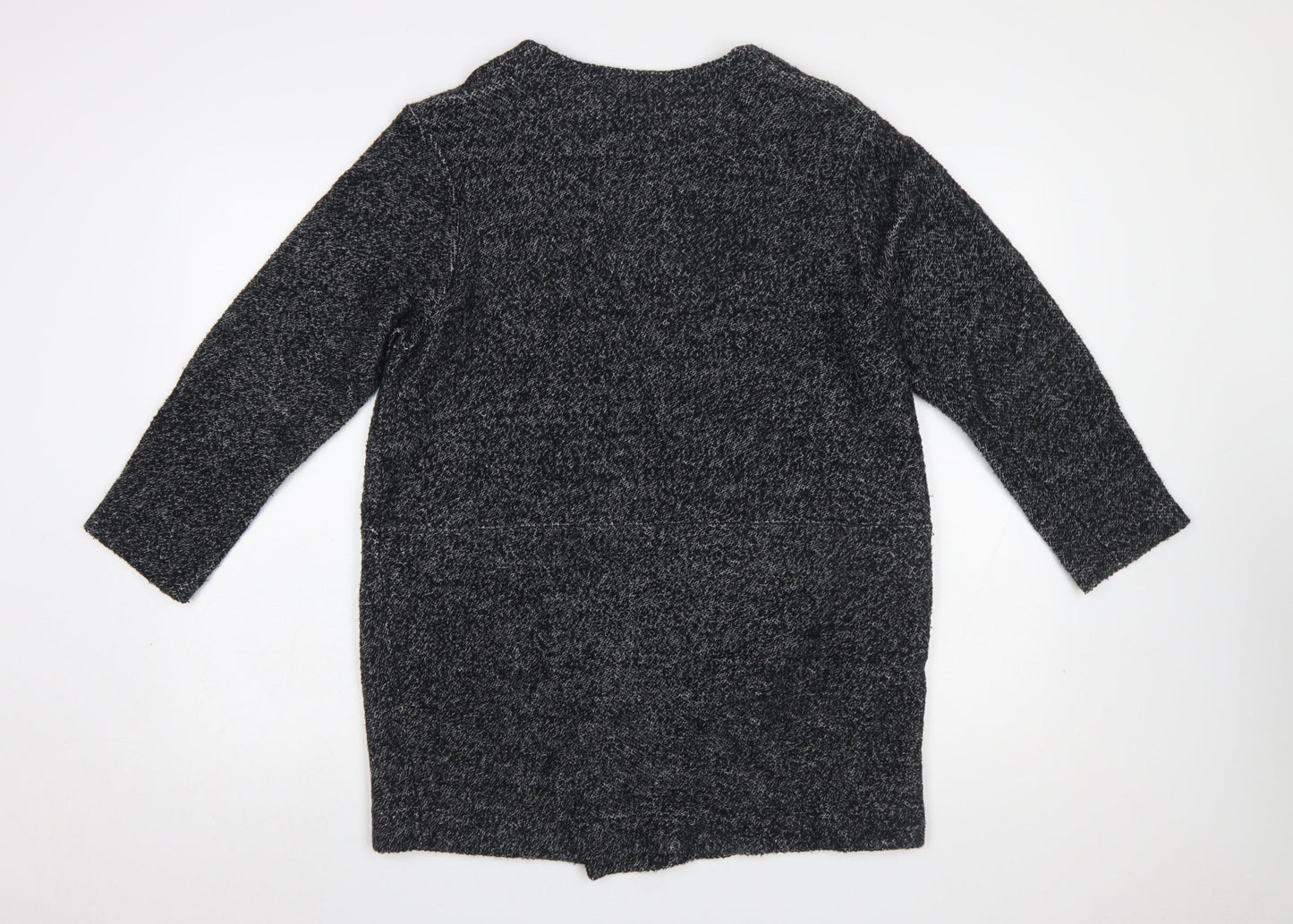 Zara Women Grey Long Sleeve Knit Open Cardigan Size 12
