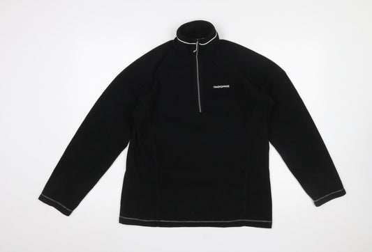 Craghoppers Women’s Black Fleece 1/2 Zip Pullover Sweatshirt UK 12