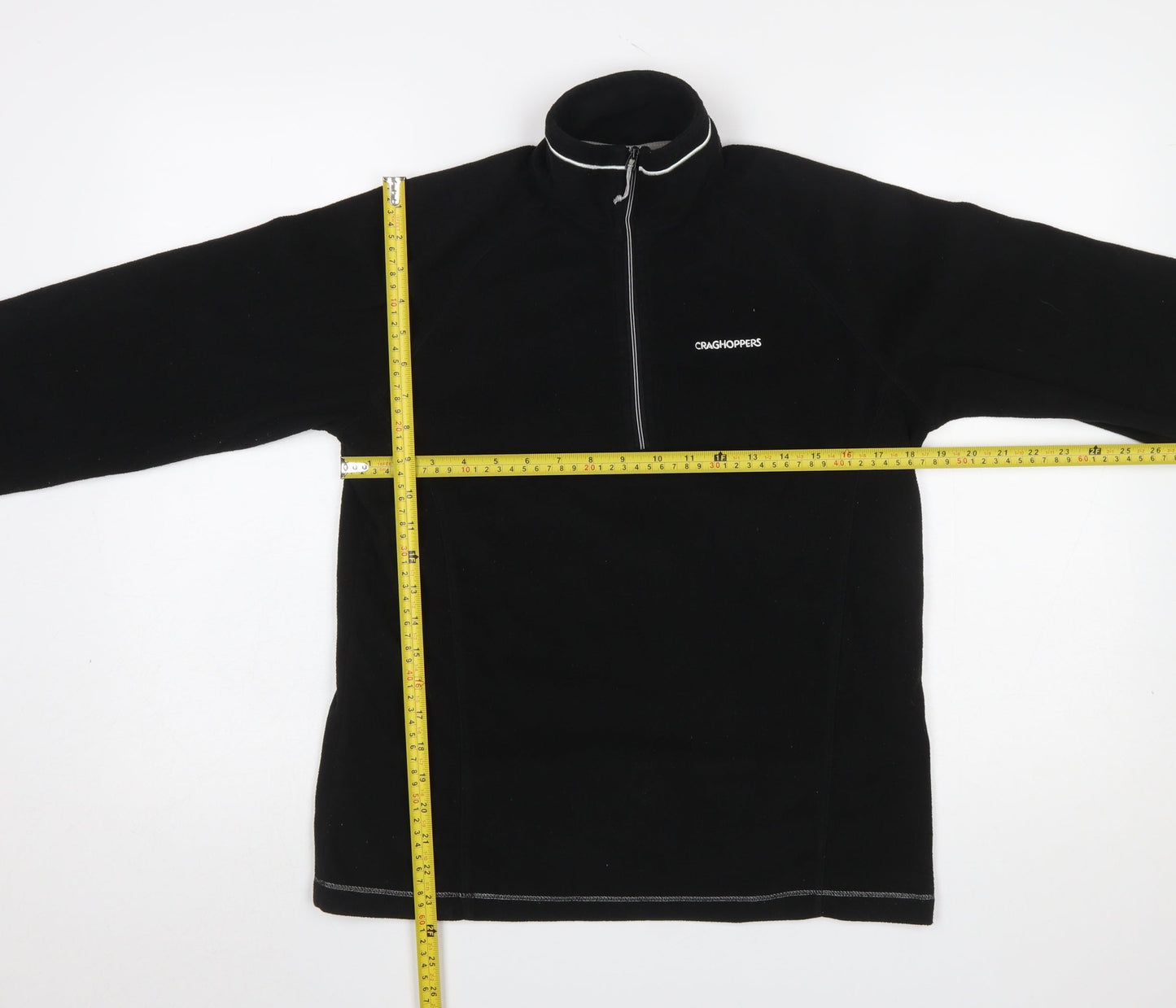 Craghoppers Women’s Black Fleece 1/2 Zip Pullover Sweatshirt UK 12