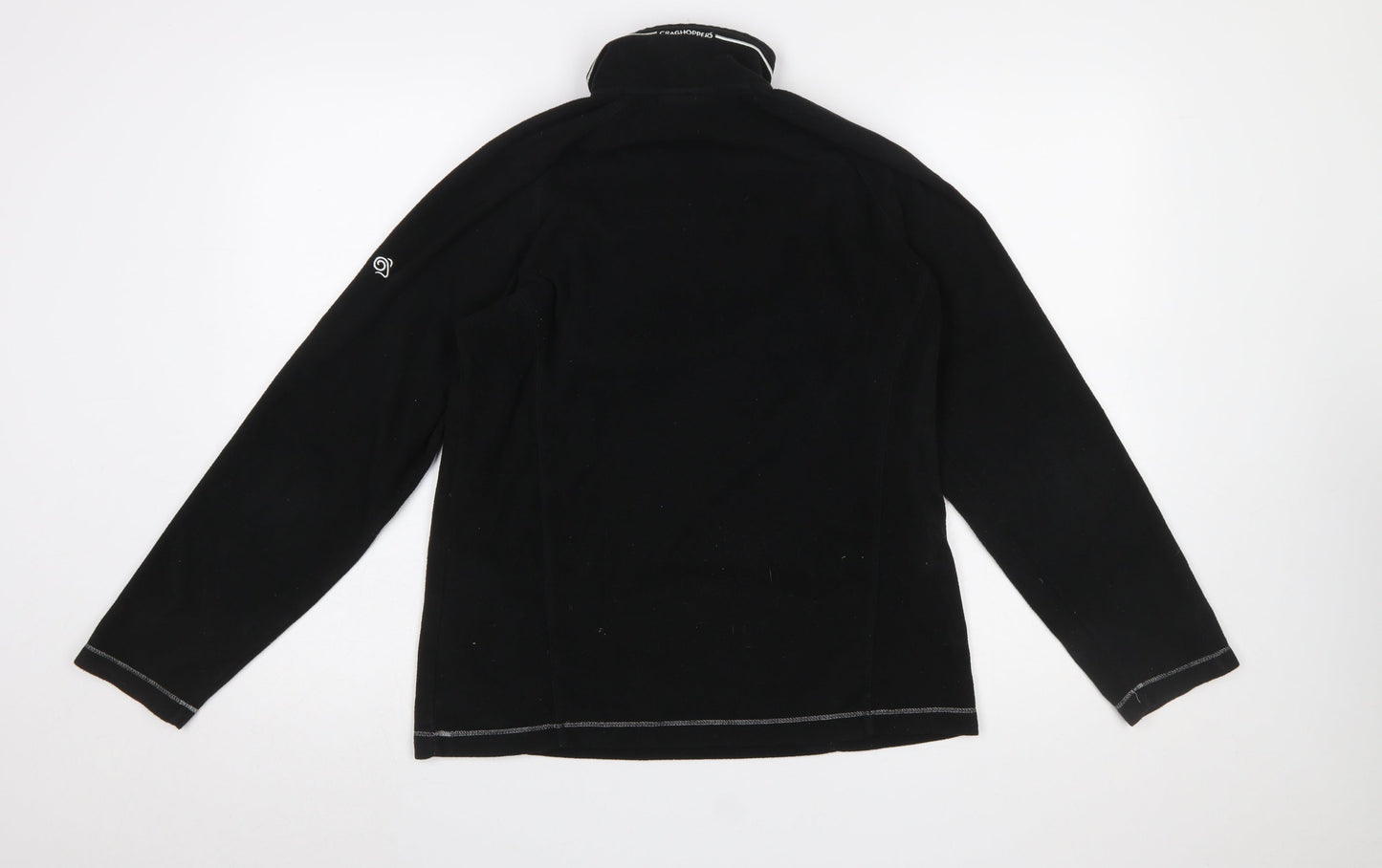 Craghoppers Women’s Black Fleece 1/2 Zip Pullover Sweatshirt UK 12