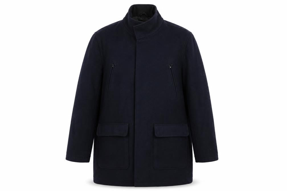 Tokyo Laundry Men's Black XL Polyester Lined Overcoat