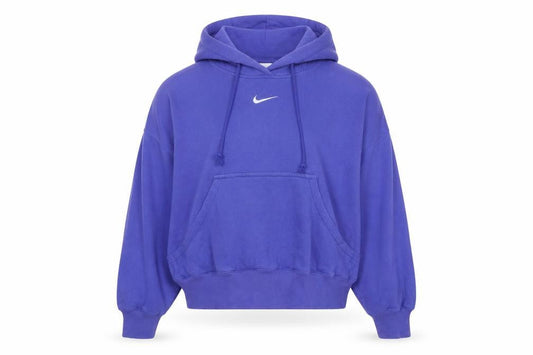 Nike Women's Purple Pullover Hoodie Small Relaxed Fit Cotton Blend