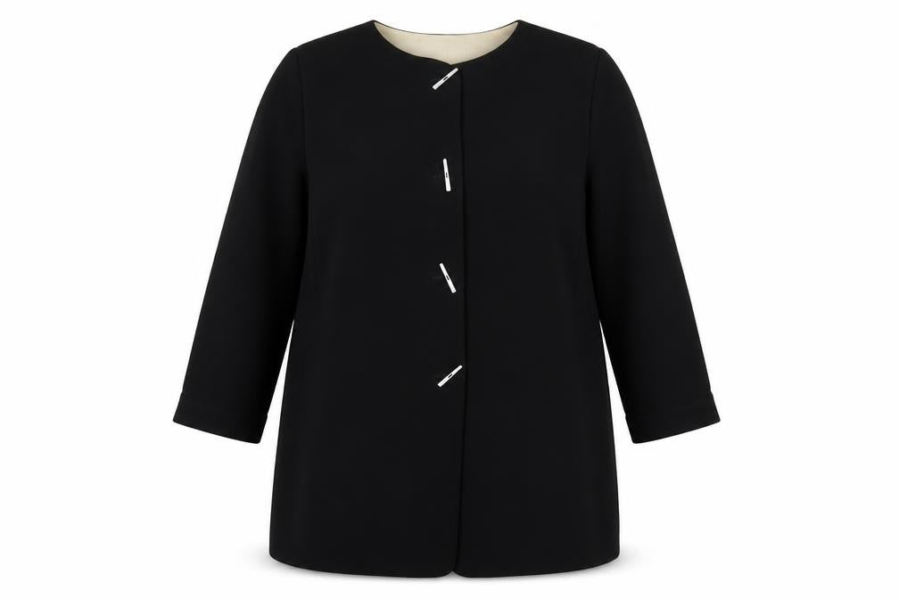 Jacques Vert Women's Black Size 20 Classic Mid-Length Blazer