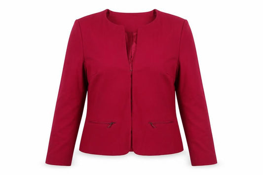 Long Tall Sally Women's Red Size 12 Tailored Lined Blazer Jacket