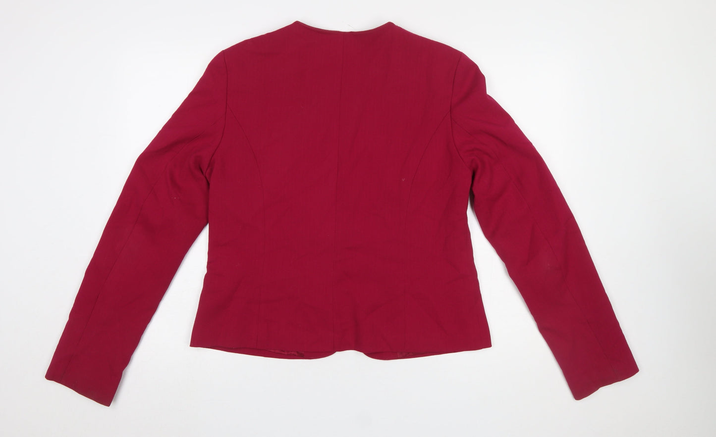 Long Tall Sally Women's Red Size 12 Tailored Lined Blazer Jacket